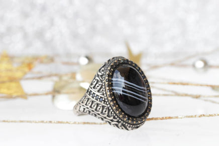 Black Stone Ring