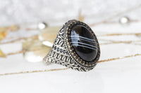 Black Stone Ring