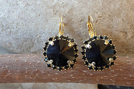 Black Rebeka Earrings