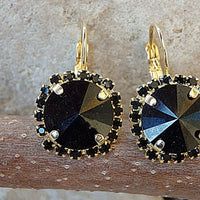 Black Rebeka Earrings