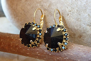 Black Rebeka Earrings