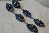 Black Rebeka Formal Earrings