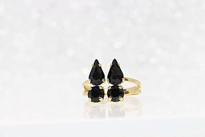 Black Rebeka Ring