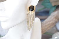 Black Tassel Earrings