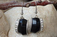 Black & White Crystal Earrings