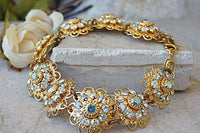 Blossom Bracelet. Bridal Wedding Bracelet