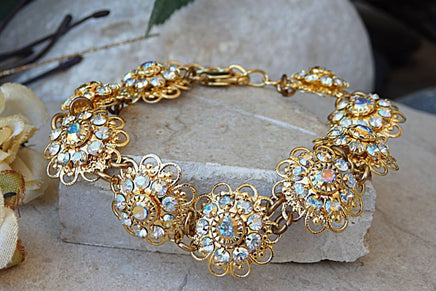 Blossom Bracelet. Bridal Wedding Bracelet