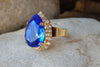 Blue And Clear Rebeka Ring