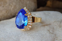 Blue And Clear Rebeka Ring