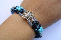 Blue Beaded Bracelet