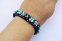 Blue Beaded Bracelet