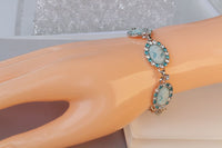 Blue Cameo Bracelet