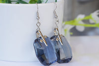 Blue Crystal Earrings