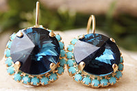 Blue Dangle Earrings