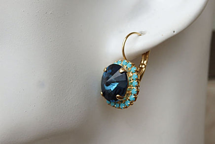 Blue Dangle Earrings