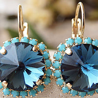 Blue Dangle Earrings