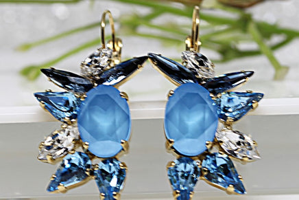 Blue Drop Earrings