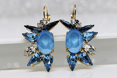 Blue Drop Earrings