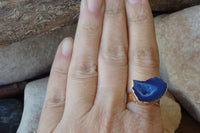 Blue Druzy Ring