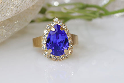 Blue French Ring