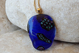 Blue Glass Necklace