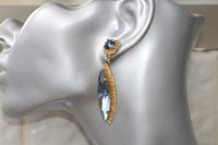 Blue Gold Earrings