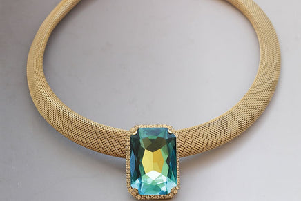 Blue Gold Necklace