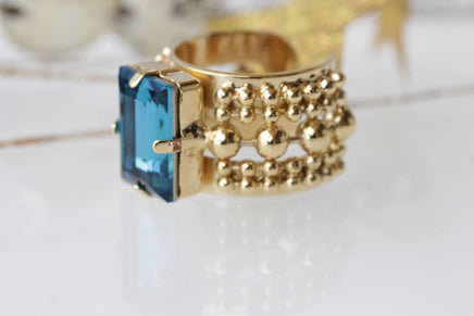 Blue Gold Ring