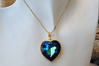 Blue Heart Shaped Necklace