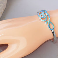 Blue Infinity Bracelet