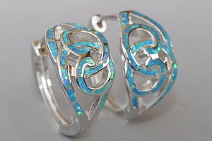 Blue Infinity Earrings