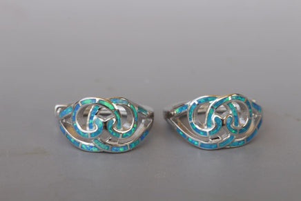 Blue Infinity Earrings