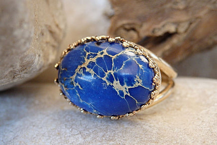 Blue Jasper Ring