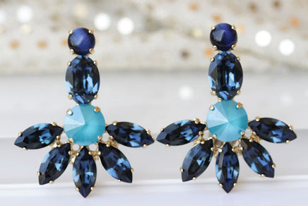 Blue Navy Earrings