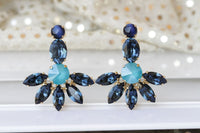 Blue Navy Earrings