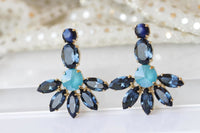 Blue Navy Earrings