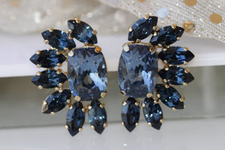 Blue Navy Earrings