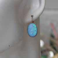 Blue Opal Earrings