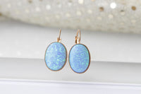 Blue Opal Earrings