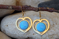 Blue Opal Earrings