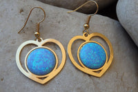 Blue Opal Earrings