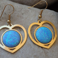 Blue Opal Earrings