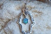 Blue Opal Hamsa And Star Of David Necklace