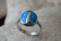 Blue Opal Ring