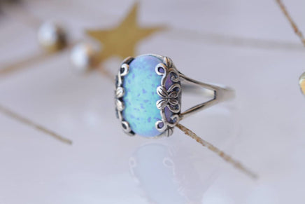 Blue Opal Ring