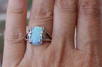 Blue Opal Ring