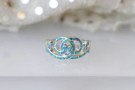 Blue Opal Ring