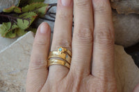 Blue Opal Ring. Flower Ring. Gemstone Ring For Woman. Chunky Ring. Gold Ring. Bypass Ring. Large Ring. Warp Ring. Lovely Birthstone Ring