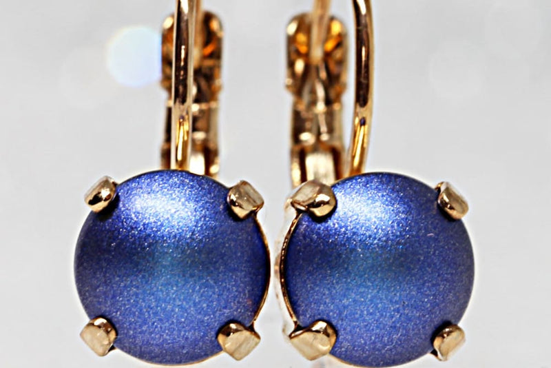 Dark blue on sale pearl earrings