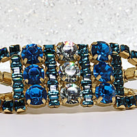 Blue Rhinestones Bracelet